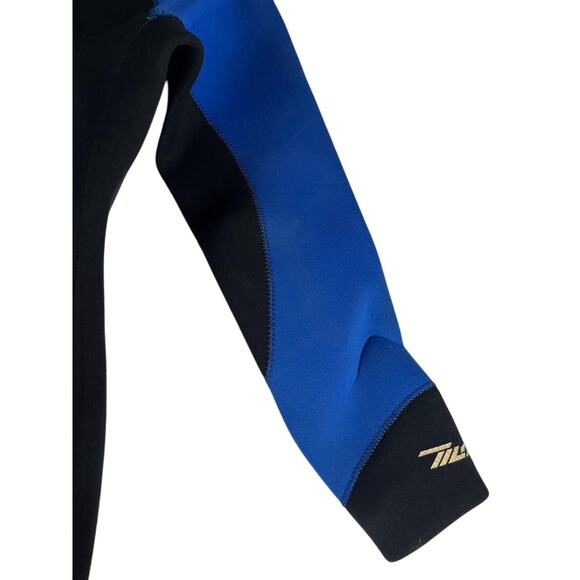 TUSA Full Wetsuit Size L Blue Black Neoprene Back Zip Diving Scuba - Picture 6 of 12